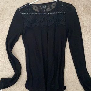 Lucky brand Long sleeve waffle knit top